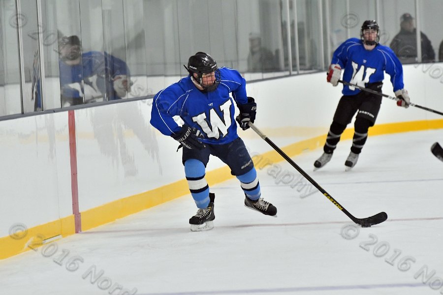 Wheaton College Men\'s Ice Hockey vs Middlesex Community College. - Photo By: KEITH NORDSTROM